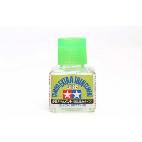 Tamiya 87182 - Colle pour plastique extra fluide séchage rapide - 40 ml
